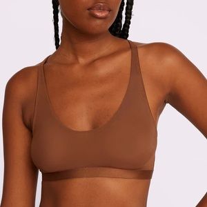 Viral Sexy Sheer Racerback Brown Bralette
